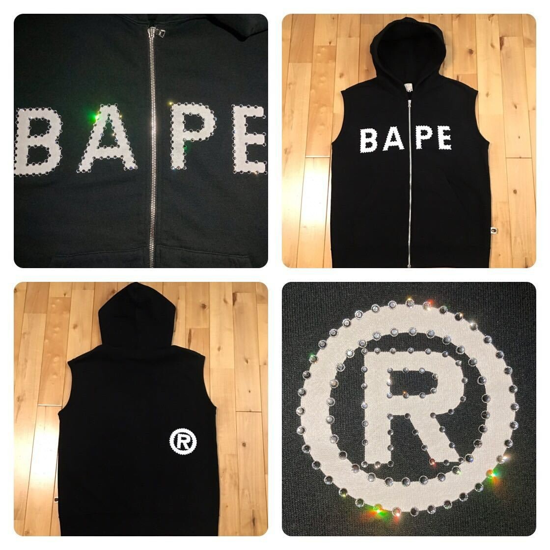 A BATHING APE スワロフスキーロゴ シルバーバックル NIGO A Bathing Ape Bape Vintage Bape Swarovski Rhinestone