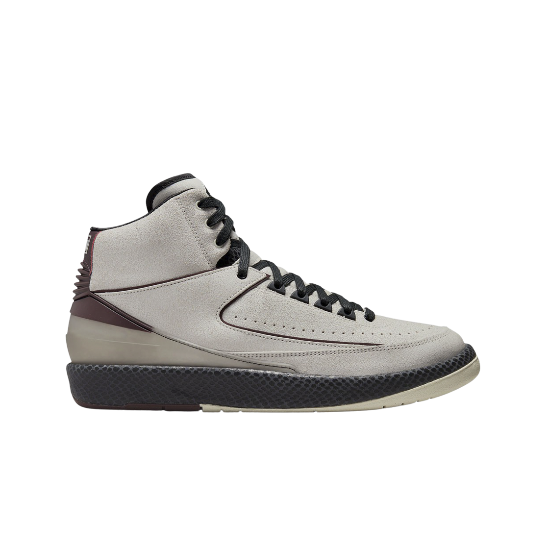 

Мужские кроссовки Jordan 2 x A Ma Maniere Retro SP Sail и Burgundy DO7216-100, Sail/black-burgundy crush, Air Jordan 2