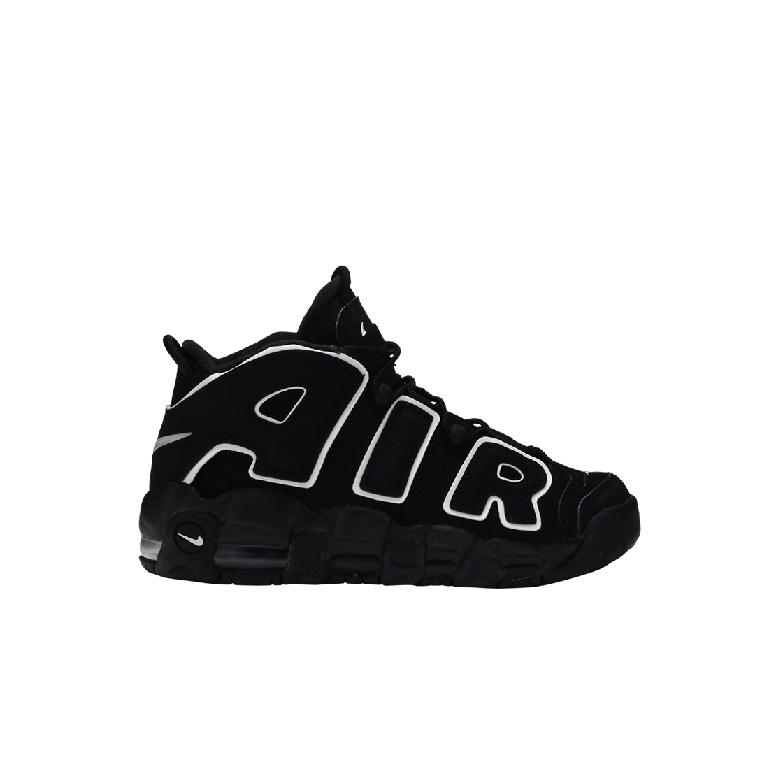 Кроссовки Nike Air More Uptempo Black White 2020 GS 415082-002