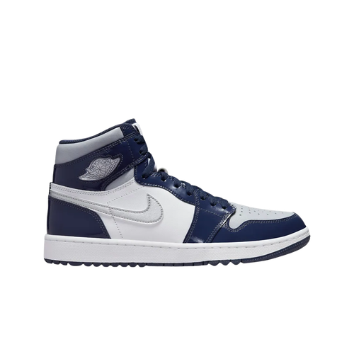 

Кроссовки Jordan 1 High Golf Midnight Navy DQ0660-100, White/metallic silver/midnight navy, Air Jordan 1