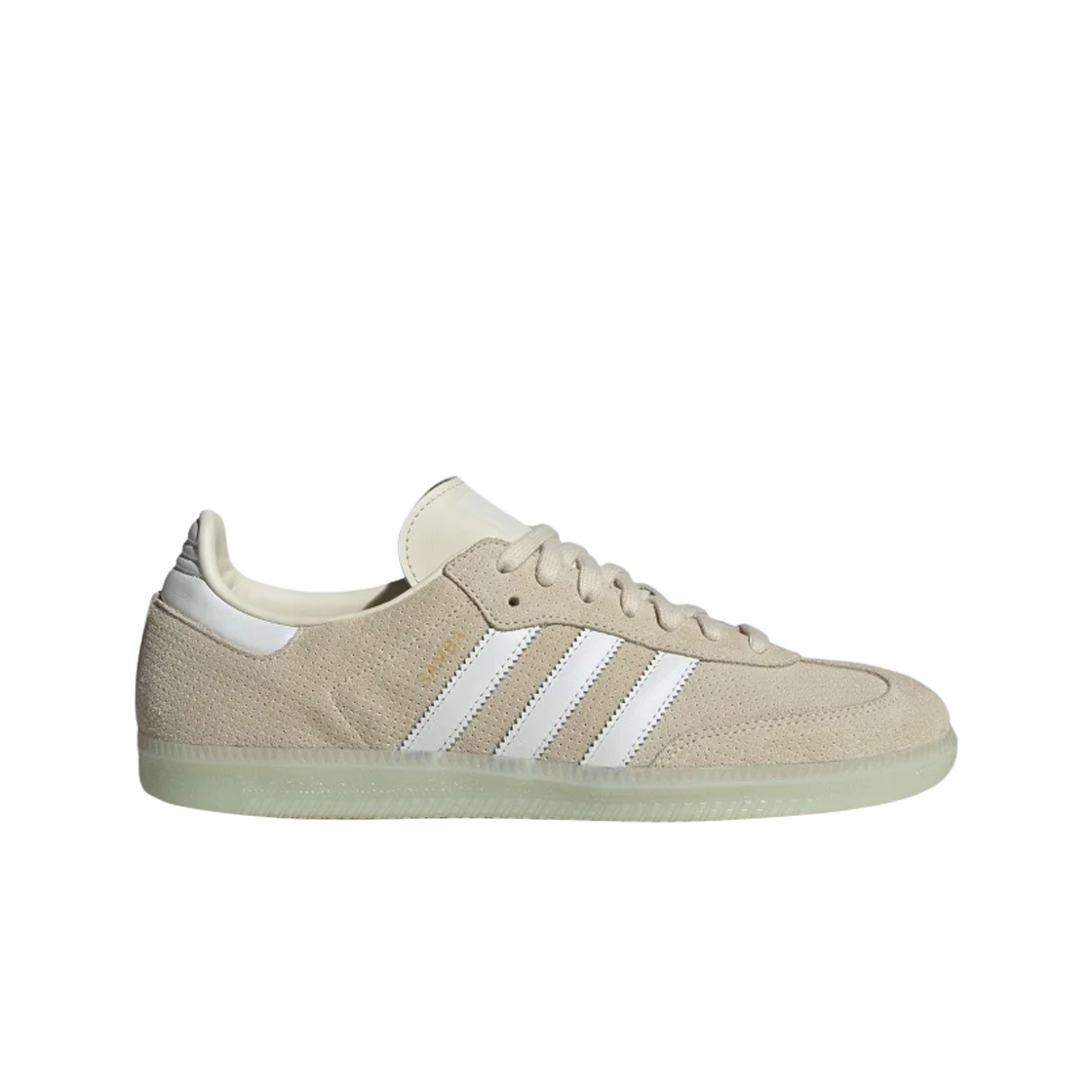

Мужские кроссовки Adidas Samba OG Wonder White HP7906, Wonder white/core white/linen green, Adidas Samba OG Wonder White