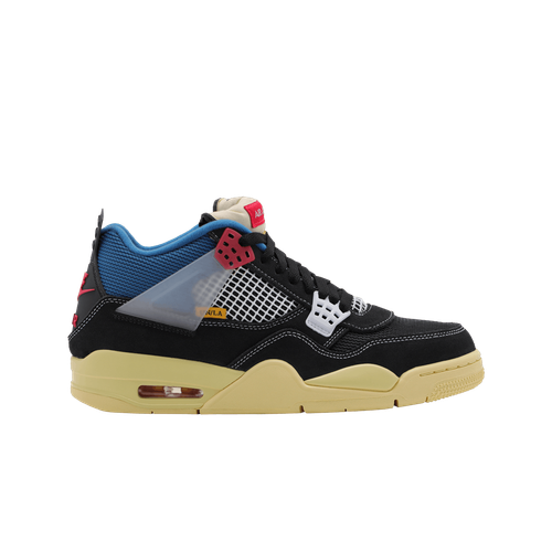 

Мужские кроссовки Jordan 4 x Union Retro Off Noir DC9533-001, Off-noir/brigade blue-dark smoke grey-light fusion red, Jordan 4 x Union Retro Off Noir