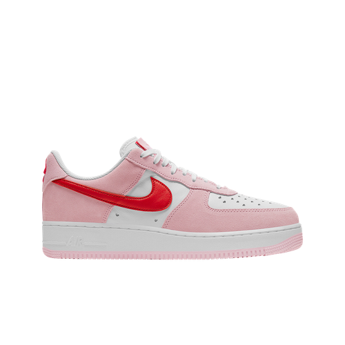 

Мужские кроссовки Nike Air Force 1 07 QS Valentines Day DD3384-600, Tulip pink/university red/white, Nike Air Force 1 '07 QS Valentine's Day