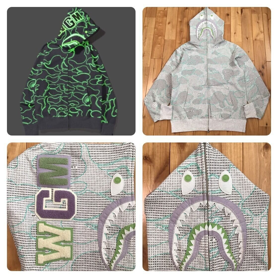 【A BATHING APE】3色展開 PALM TREE CAMO SHARK FULLZIP HOODIE A BATHING APE PALM TREE CAMO RELAXED FIT SHARK FULL ZIP