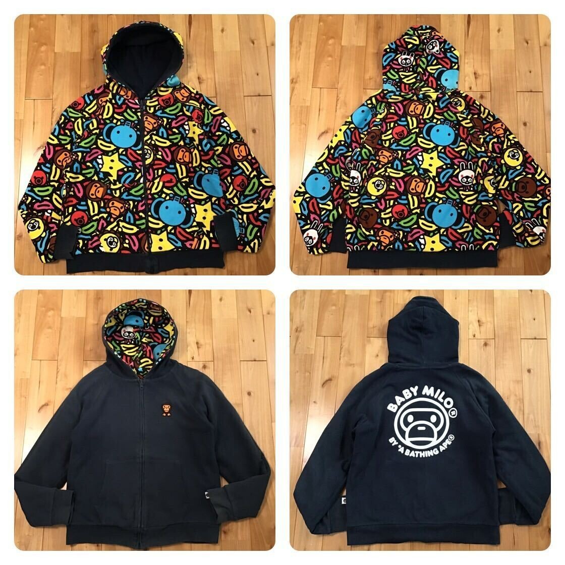 Reversible Animal Safari Milo BAPE zip hoodie NIGO A Bathing
