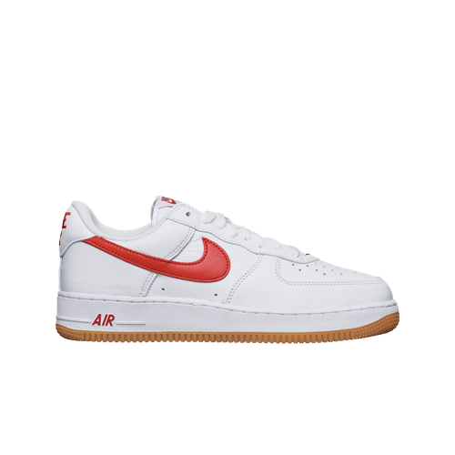 

Мужские кроссовки Nike Air Force 1 Low Retro Color of the Month красный DJ3911-102 S, White/university red/gum yellow, Nike Air Force 1 Low Retro Color of the Month University Red