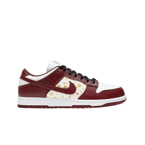 

Мужские кроссовки Nike x Supreme SB Dunk Low Barkroot Brown DH3228-103, White/metallic gold/barkroot brown, Nike x Supreme SB Dunk Low Barkroot Brown