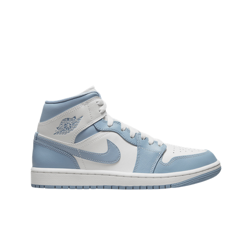 

Мужские кроссовки Jordan 1 Mid Sail and Worn Blue BQ6472-141, Sail/worn blue/white, Jordan 1 Mid Sail and Worn Blue
