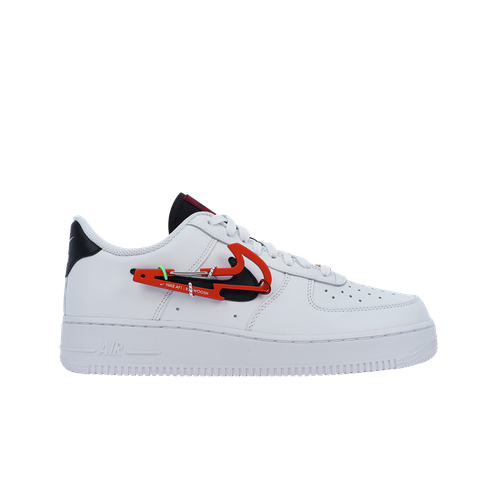 

Nike Air Force 1 07 PRM Carabiner Red DH7579-100 Мужская обувь Кроссовки, White/black/pomegrante, Nike Air Force 1 '07 PRM Carabiner Red
