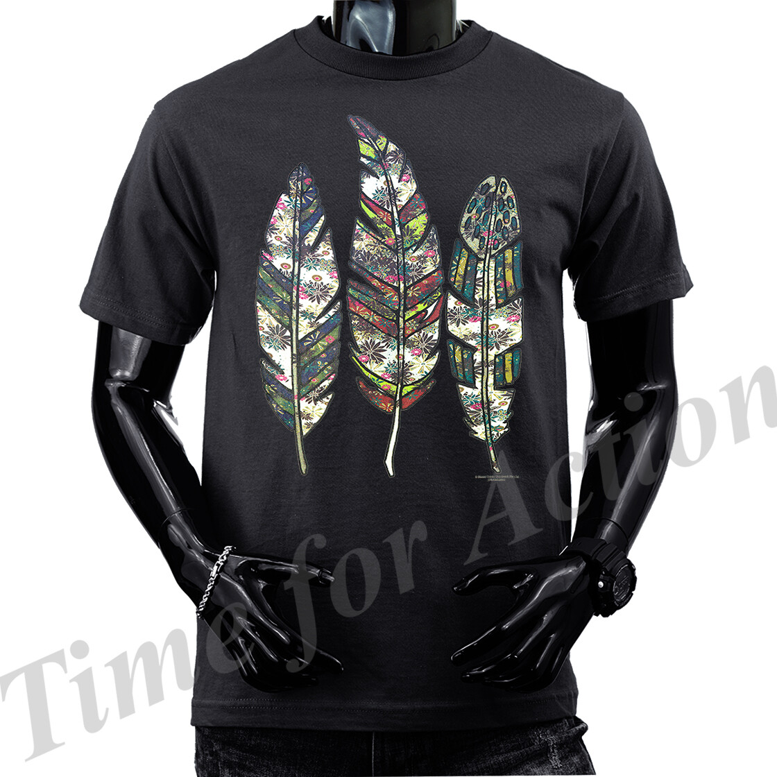トップス archive goa three feathers print T-shirt $_57.JPG?set_id=8800005007