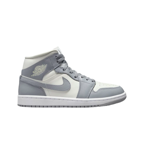 

Jordan 1 Mid Sail Stealth BQ6472-115 Женская обувь Кроссовки, Sail/white/stealth, Jordan 1 Mid Sail Stealth