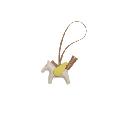 Hermes Rodeo Pegase PM Charm Milo Swift & Craie Chai Lime