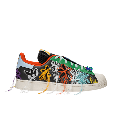 

Мужские кроссовки Adidas x Sean Wotherspoon Superstar Superearth Black GX3823, Core black/bold yellow/green, Adidas x Sean Wotherspoon Superstar Superearth Black