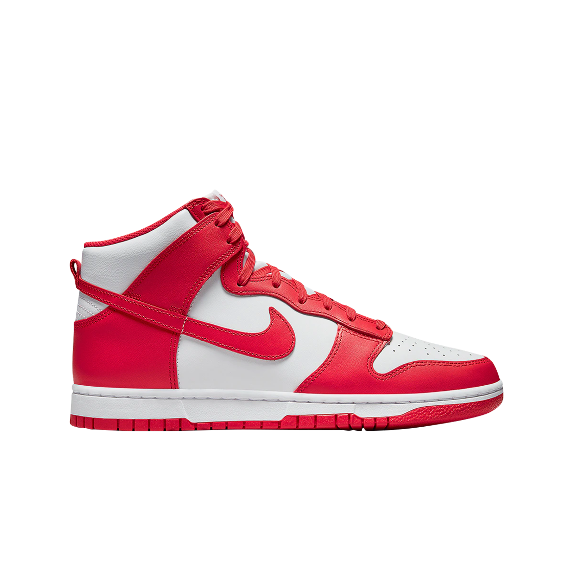 Мужские кроссовки Nike Dunk High Retro Championship White and Red DD1399-106