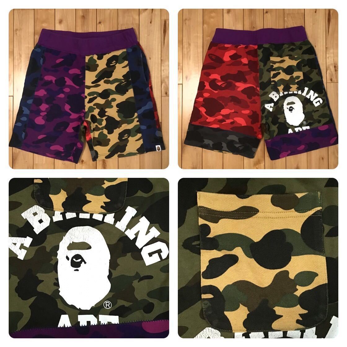 【A・BATHING APE】COLLEGE SWEAT SHORTS L A BATHING APE® College Sweat Shorts | Bape official website