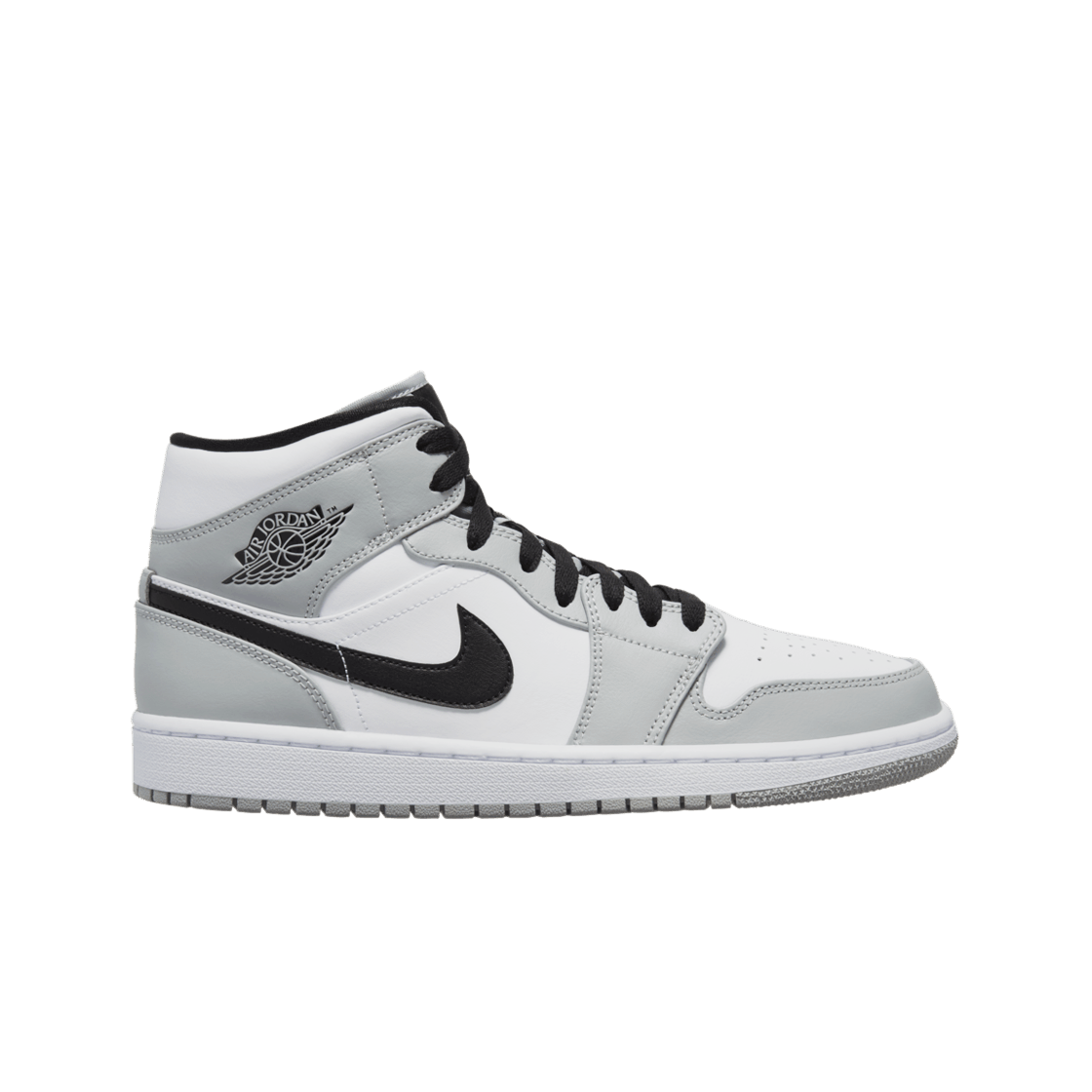 

Мужские кроссовки Jordan 1 Mid Light Smoke Grey 554724-092, Light smoke grey/black-white, Jordan 1 Mid Light Smoke Grey
