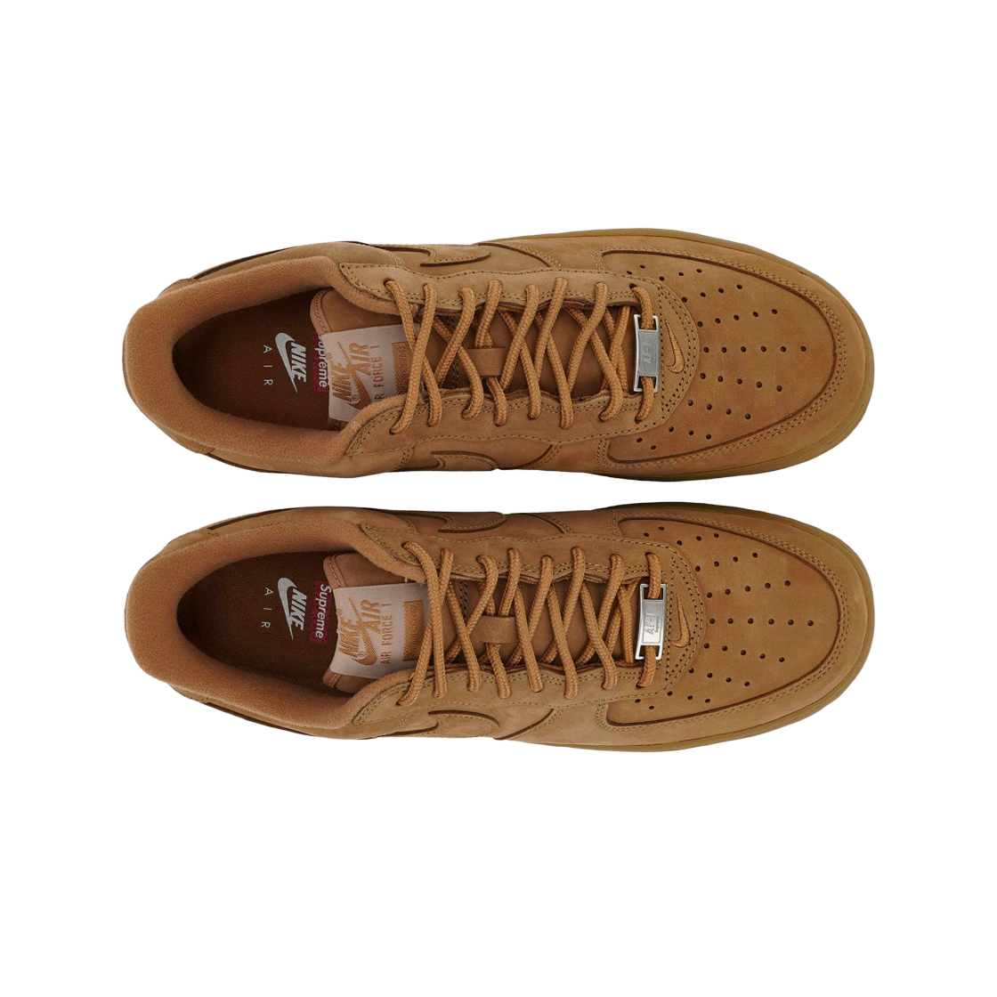 

Мужские кроссовки Nike x Supreme Air Force 1 Low Flax DN1555-200, Flax/flax-gum light brown, Nike Air Force 1