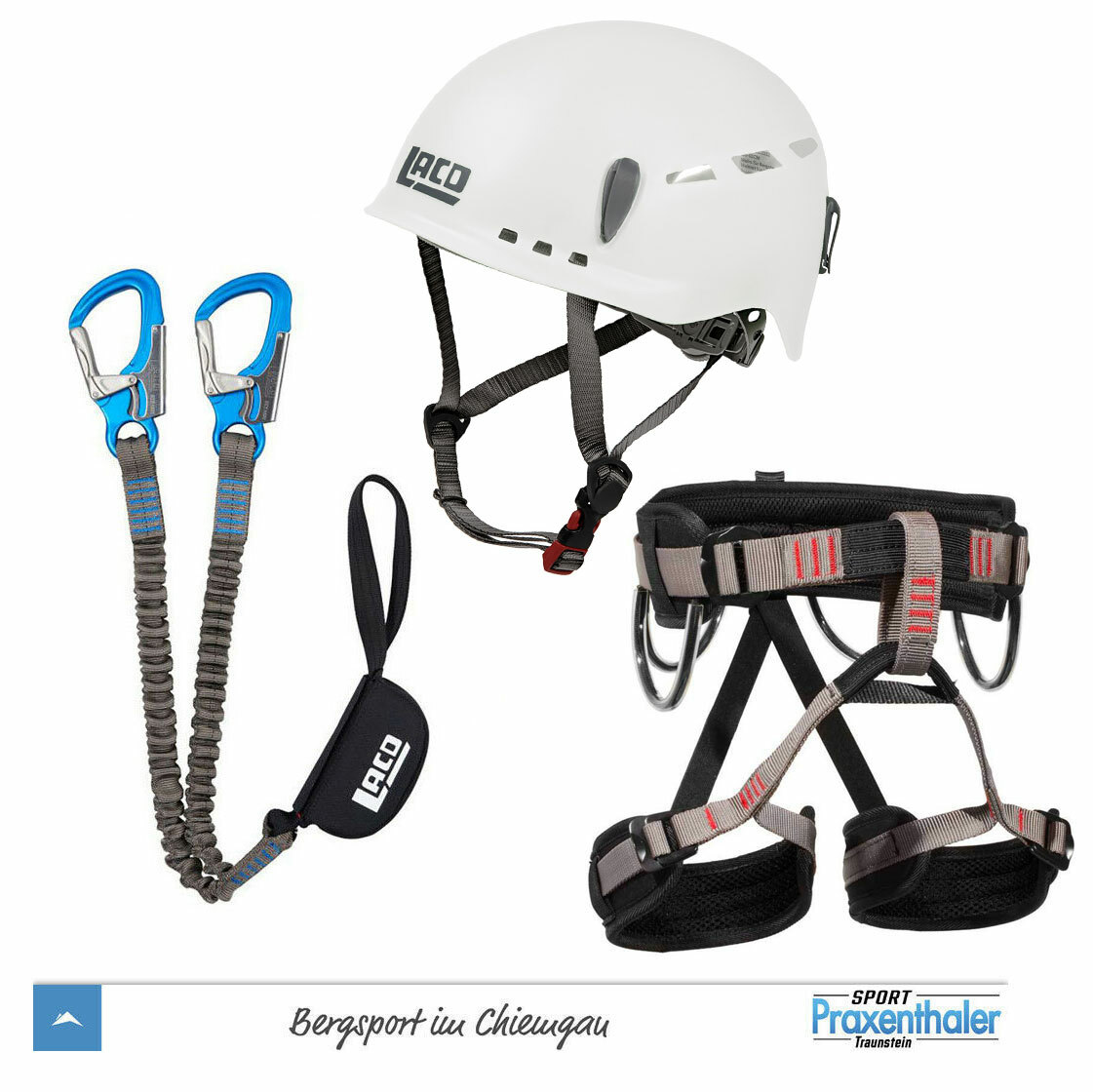 KLETTERSTEIGSET LACD Pro Evo 2.0 + Gurt LACD Start + LACD Protector 2.0 white