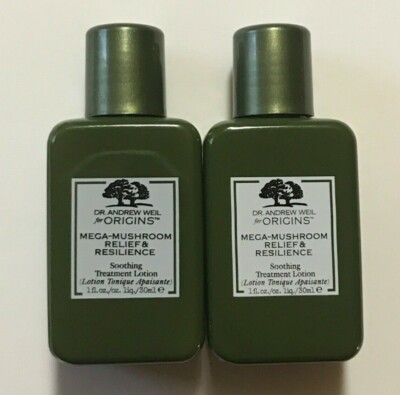 Dr Andrew Weil For Origins Mega Mushroom Soothing Treatment Lotion 1oz ea LOT/ 2