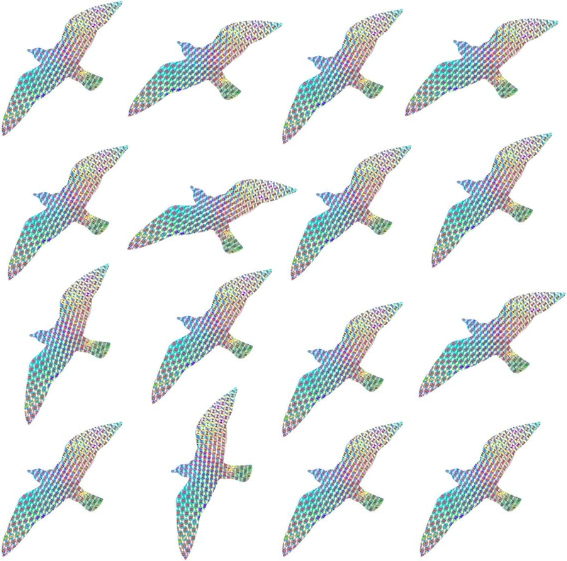 Anti Collision Window Stickers for Bird Strikes, Seagull, 16 Pieces