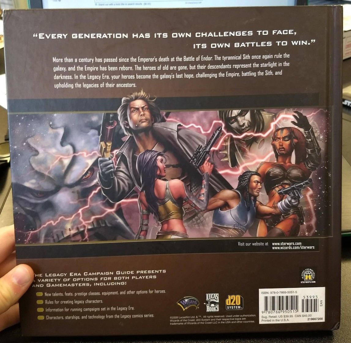 Star Wars Roleplaying Game - Legacy Era Campaign Guide - Used