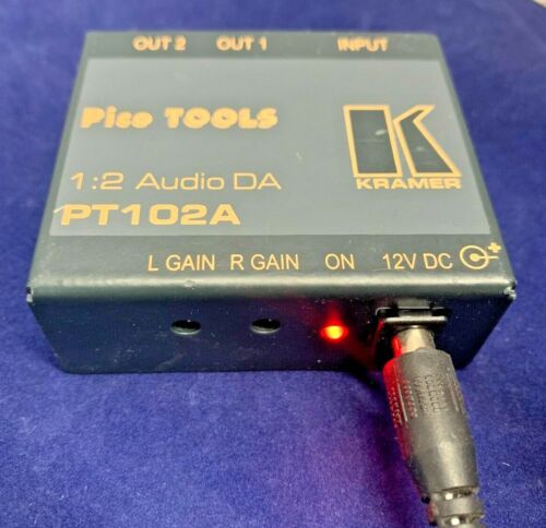 Kramer PT102A Pico Tools 1:2 Video Distribution Amplifier w/ AC Adapter