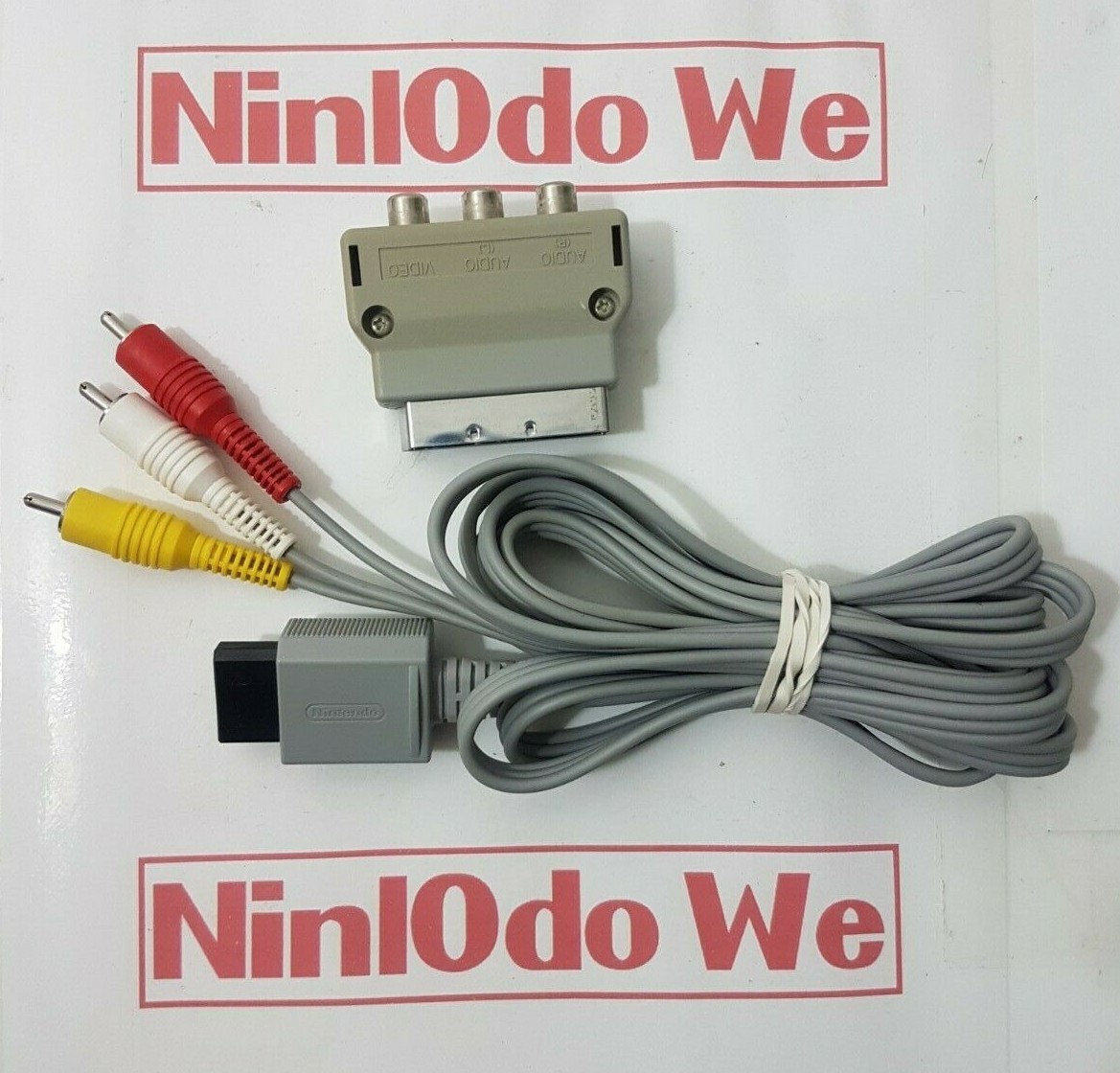 Genuine Nintendo Wii TV / AV cable   SCART - Official Audio Visual wire RVL-009 | eBay