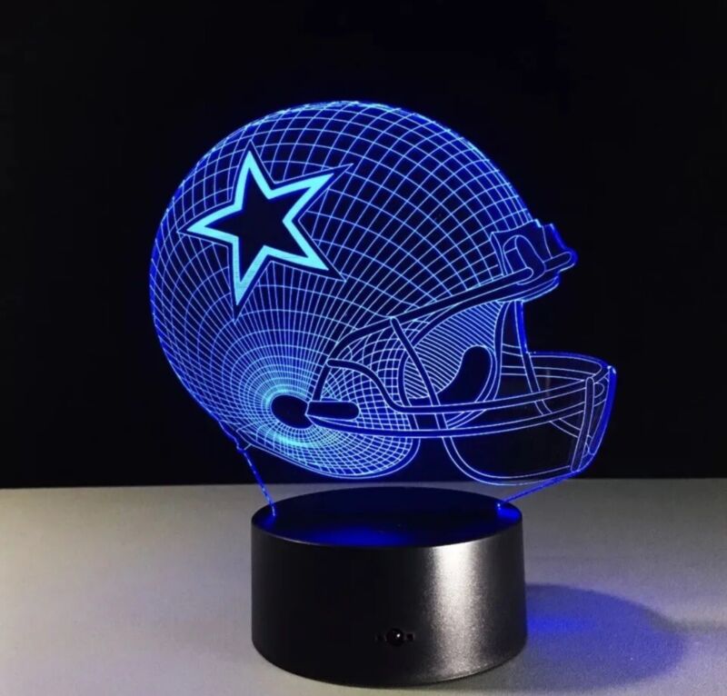 Dallas Cowboys Led Color Changing Light Lamp Collectible Nfl Football Teams