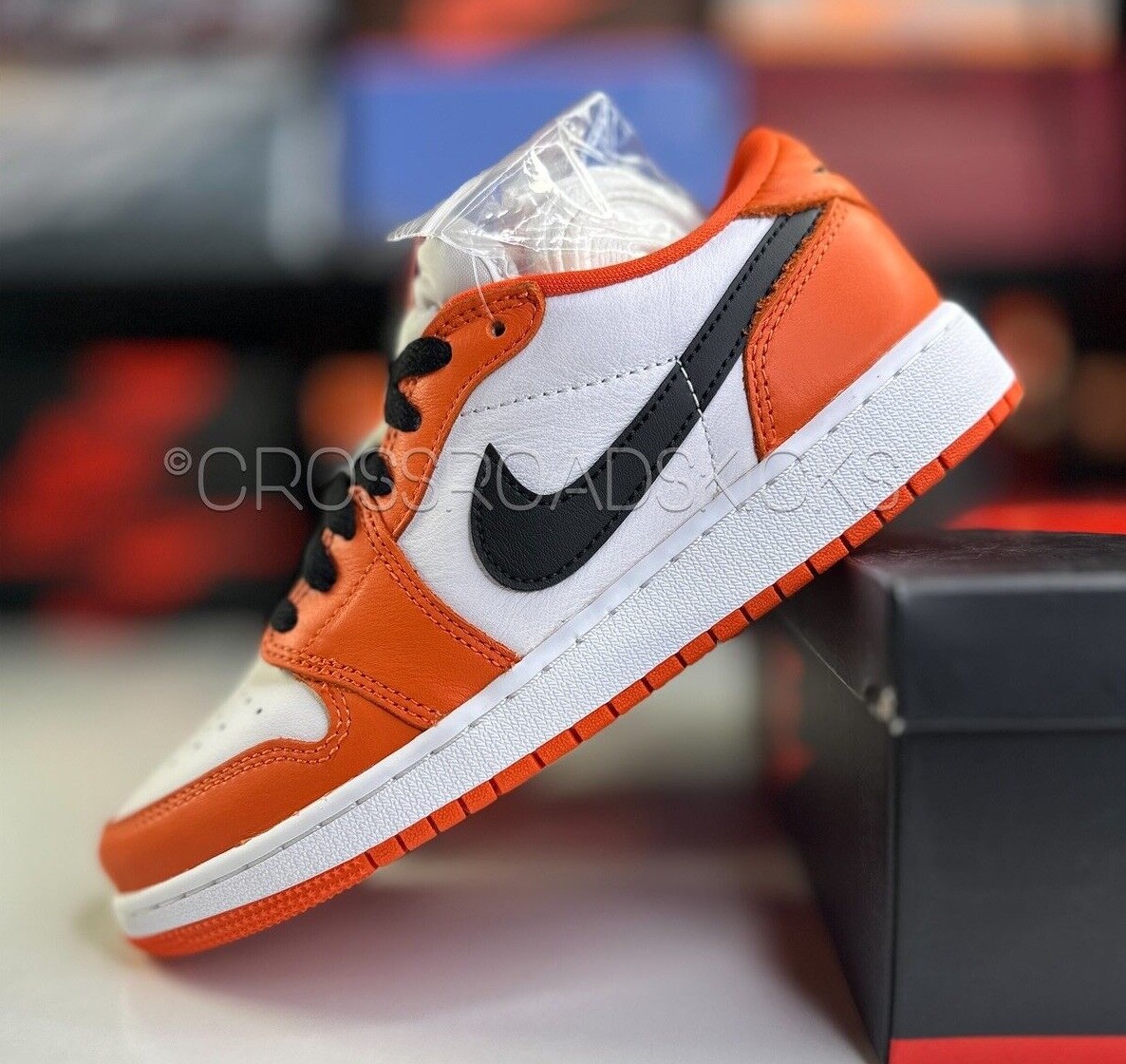 Nike Air Jordan 1 Low OG Starfish Orange Black CZ0858-801 GS