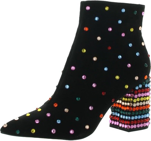 Pre-owned Betsey Johnson Women's Kaydence Fashion Boot In Black Multi