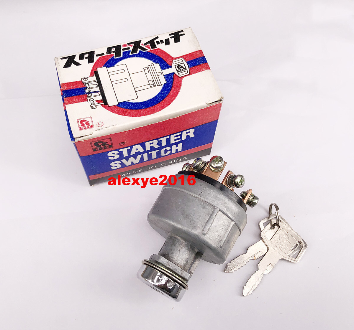 R.S.K RSK JK408 JK406B Ignition Starter Switch with 2 Keys