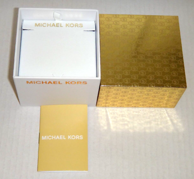 MICHAEL KORS JEWELRY Necklace GIFT BOX MK Monogram Size 3.1 in x