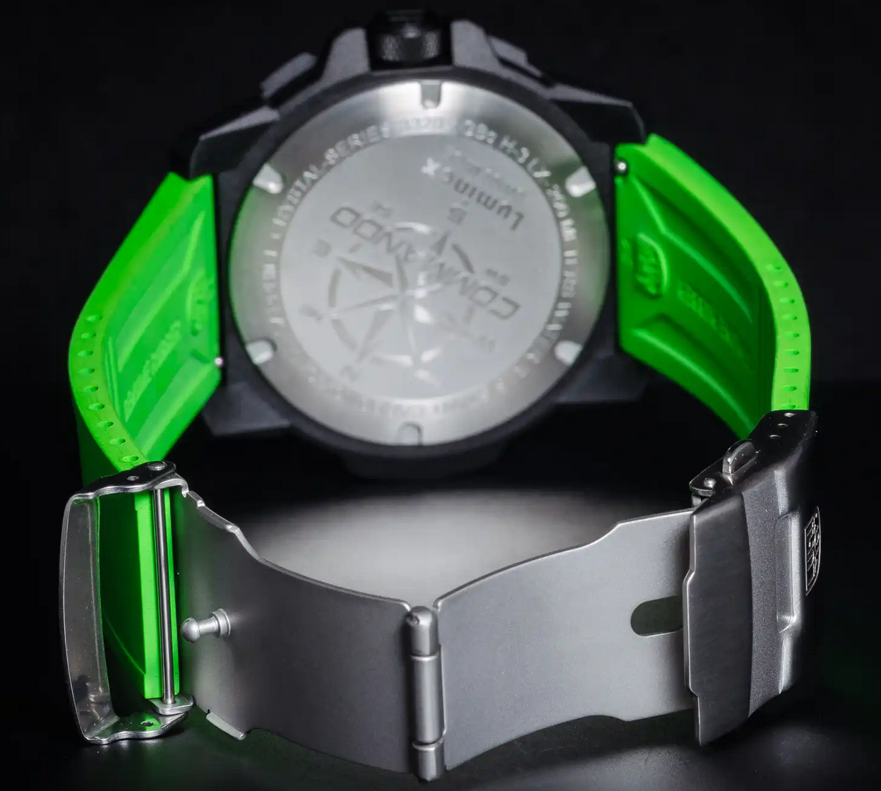Pre-owned Luminox Commando Gmt Raider Military Sapphire Beige Green Band Watch Xl.3337