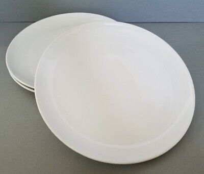 3 IKEA Fargrik White 10 5/8'' Coupe Dinner Plates 15199-1