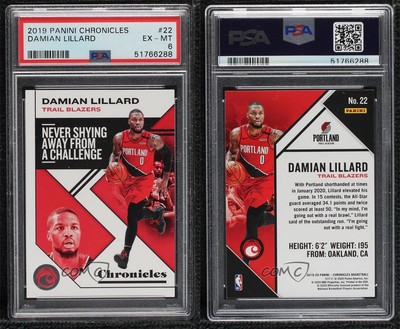2019-20 Panini Chronicles Damian Lillard #22 PSA 6