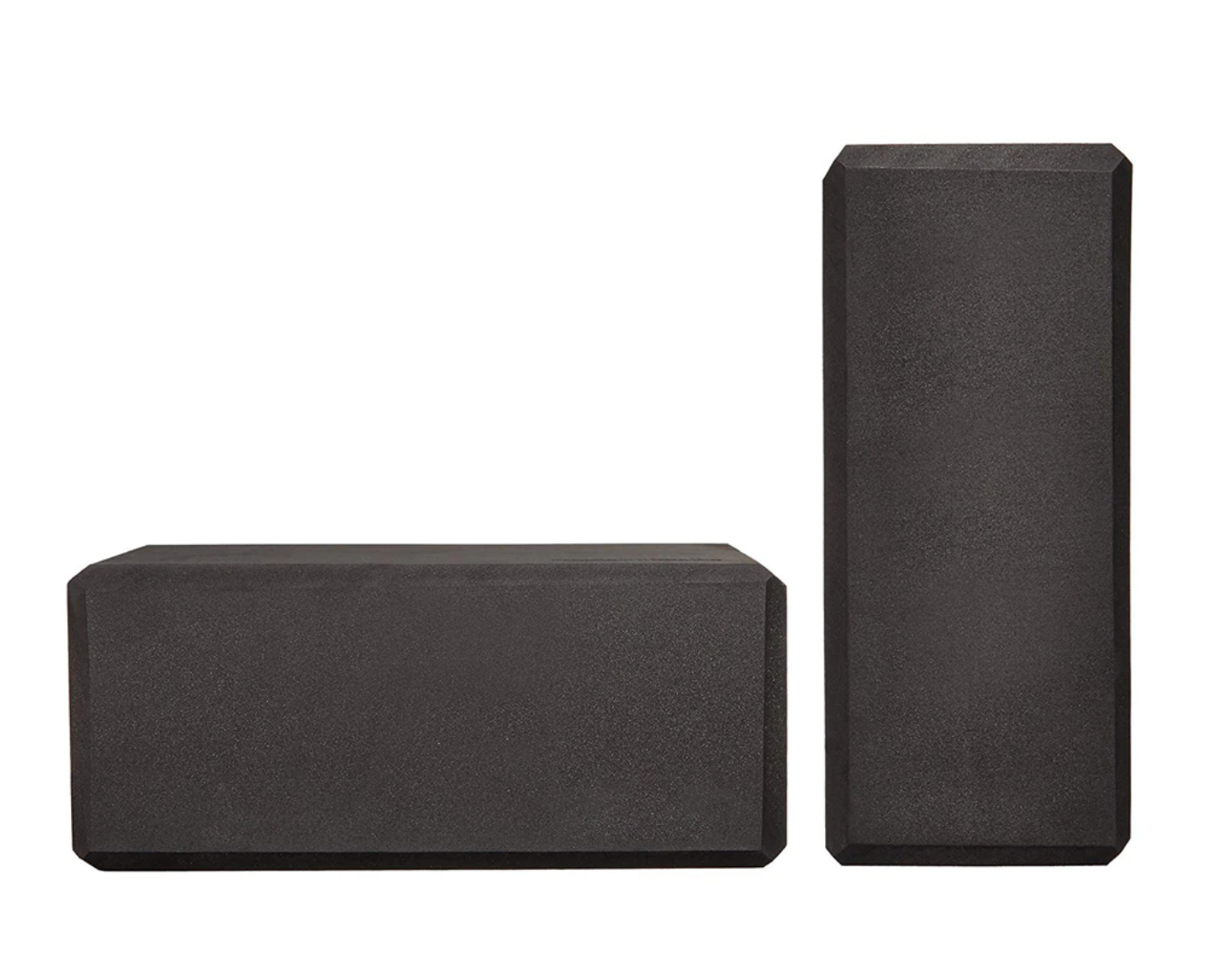 2 Pack EVA Yoga Block High Density Non-Slip Surface Easy Grip Black