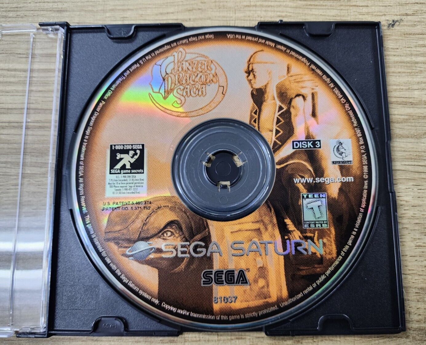 AUTHENTIC USED WORKING DISC 3 ONLY - PANZER DRAGOON SAGA