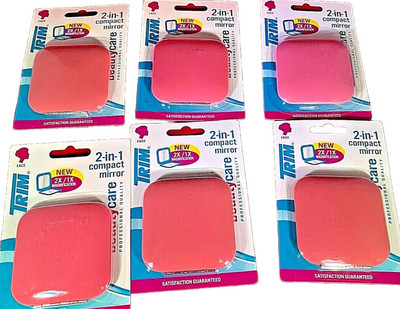 TRIM 2-in-1 Pink Compact Mirror Beauty Makeup Mirror Makeup Beauty Women's Lot 6