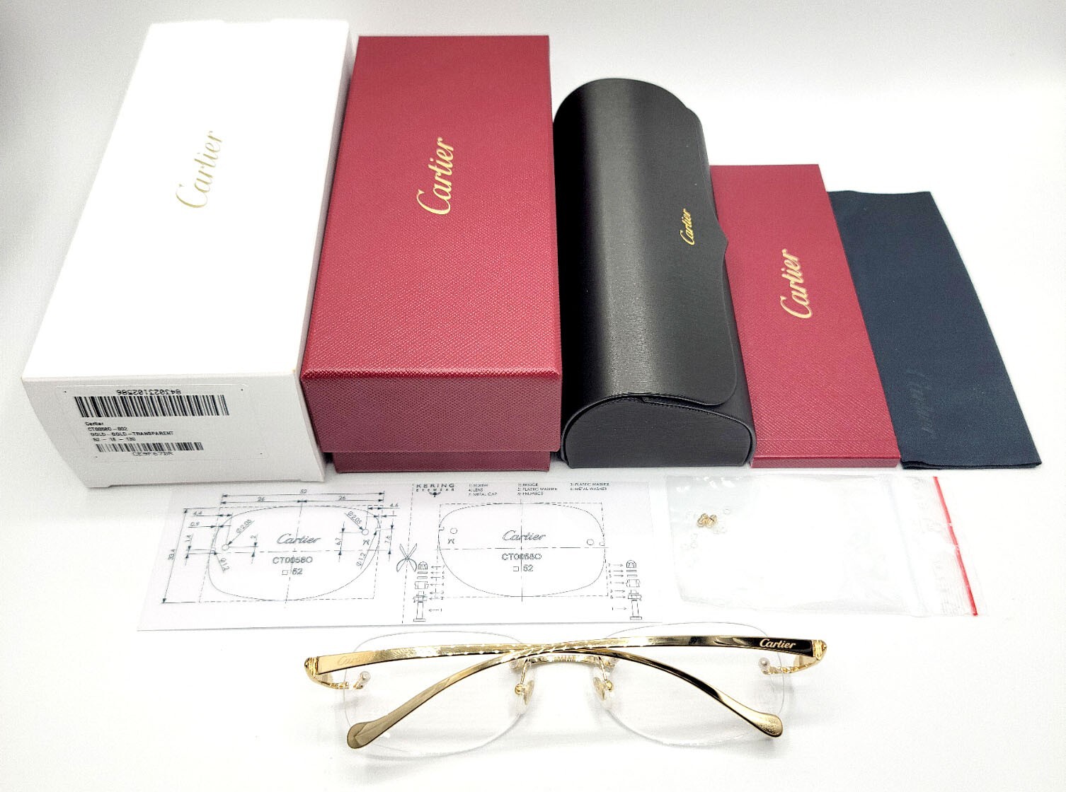 Cartier フォトフレーム Authentic Cartier Gold Panthere Glasses CT00580 | eBay