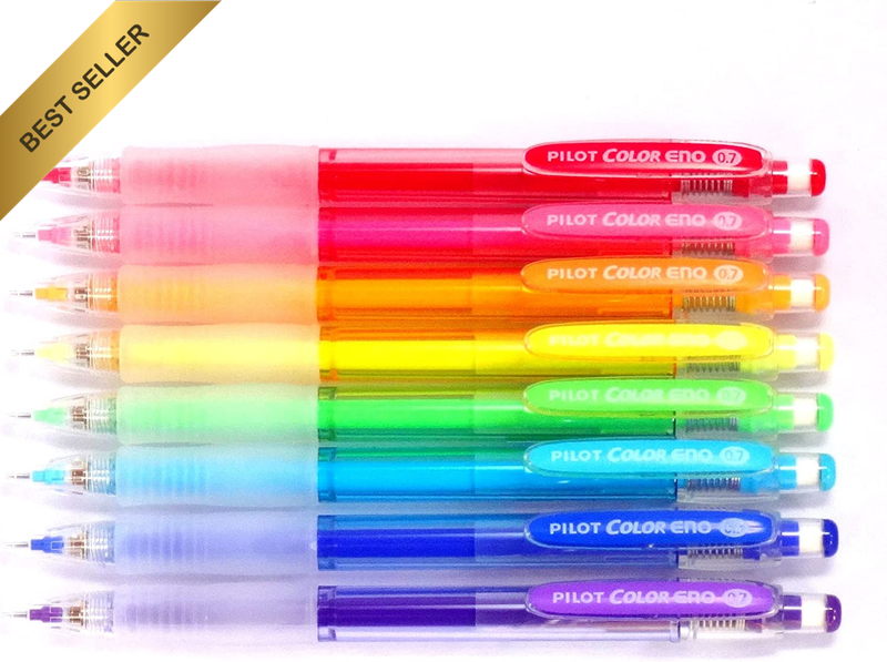 Color Eno 0.7 mm Mechanical Pencil Set – 8 Vibrant Colors, Pencil Set