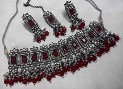 Red and hotsell black jewelry sets