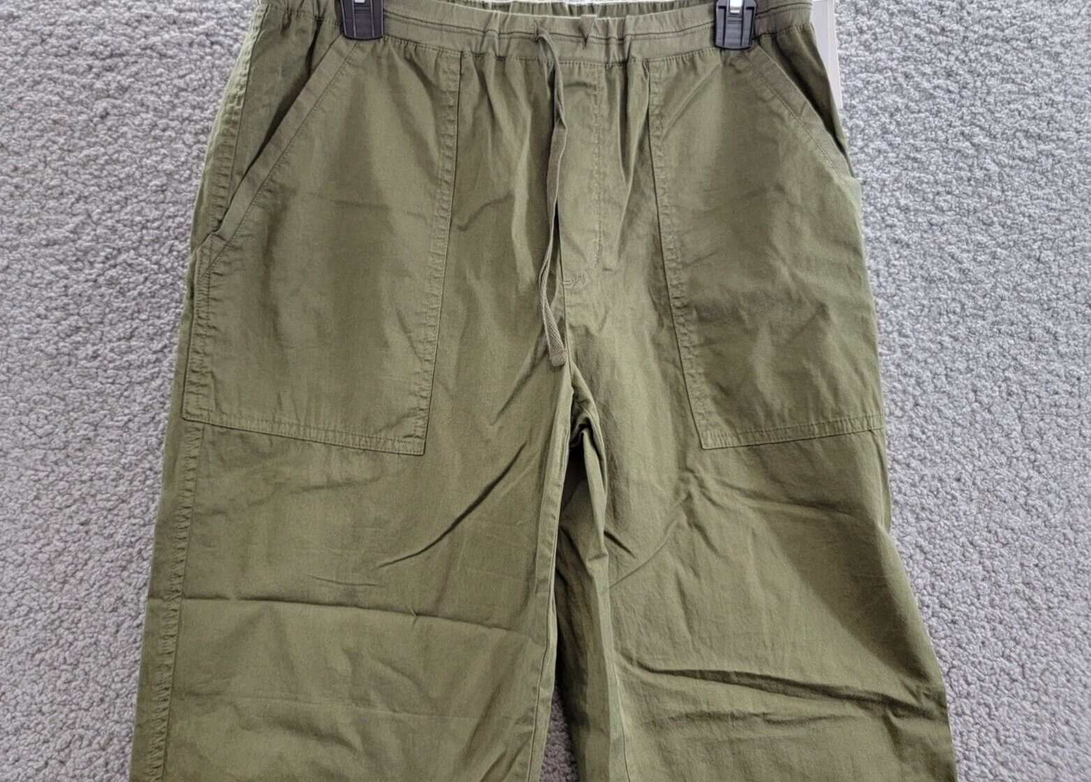 Velvet by Graham & Spencer Misty Drawstring Pants Women's M Hunter Green Pull On - Picture 3 of 17