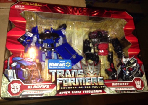 TRANSFORMERS Rotf SUPER TUNER THROWDOWN BLOWPIPE SIDEWAYS