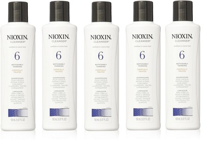 5 Nioxin Cleanser System 6 Medium To Coarse Noticeably Thinning
