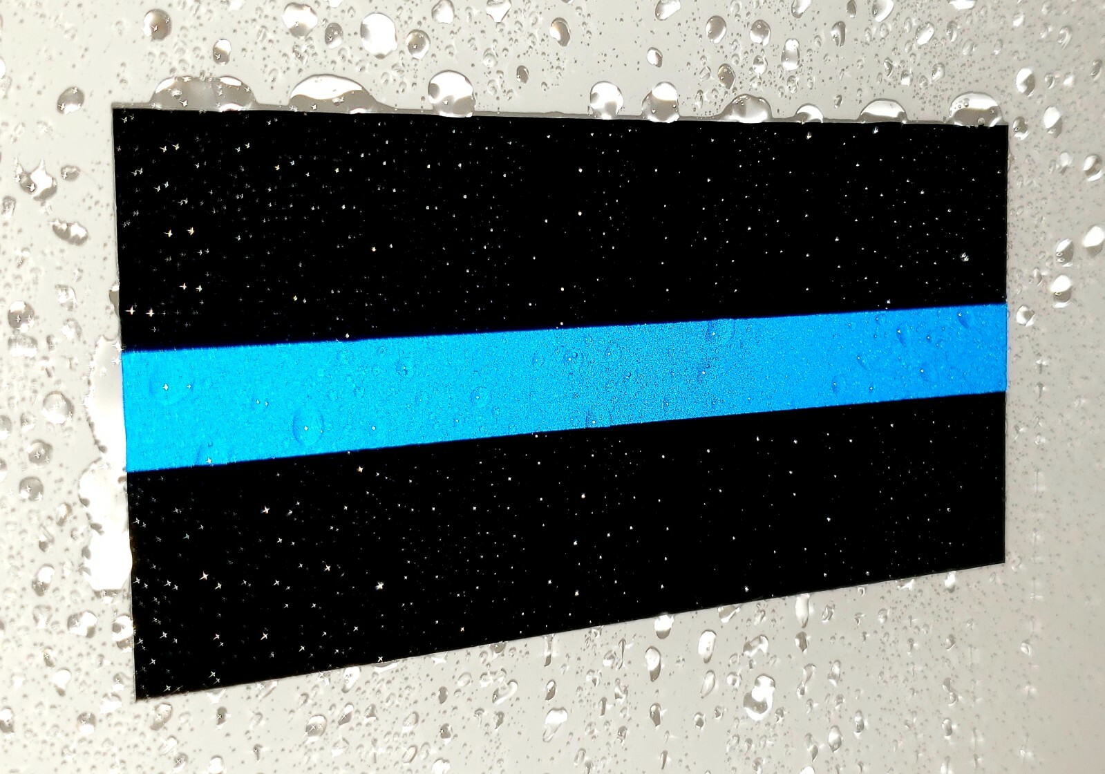 3x Reflective Thin Blue Line Sticker Decal Police Lives Matter Car Truck Window