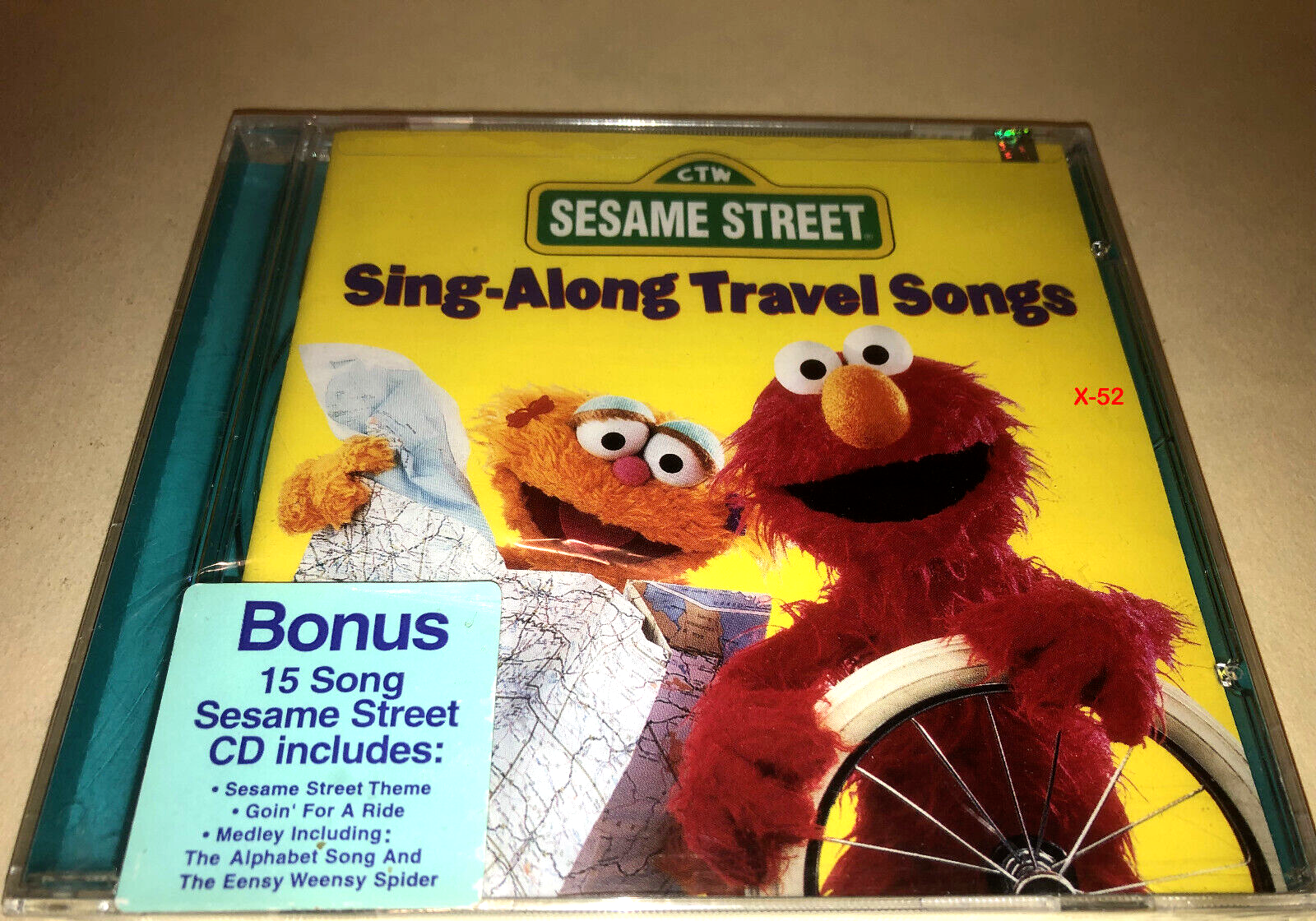 Sesame Street CD Sing Along Travel Songs Elmo Zoe Bert Ernie