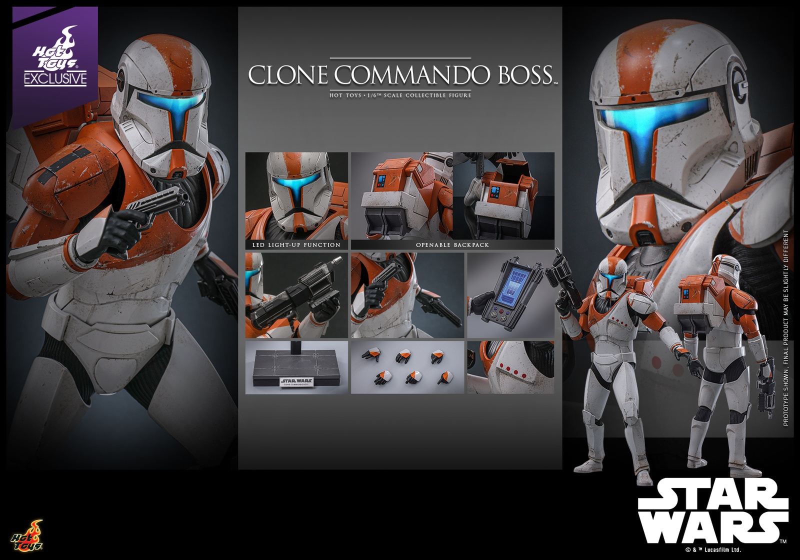 ホットトイズ 1/6 スター・ウォーズ クローン コマンドー ボス TMS151 New Hot Toys TMS151 Star Wars Clone Commando Boss 1/6 Action