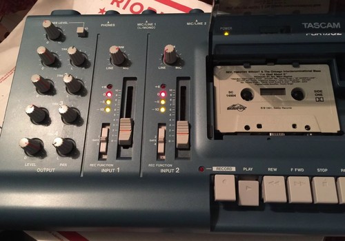 TASCAM Porta 02 MKII Portable Ministudio 4-Track Cassette Recorder Tape