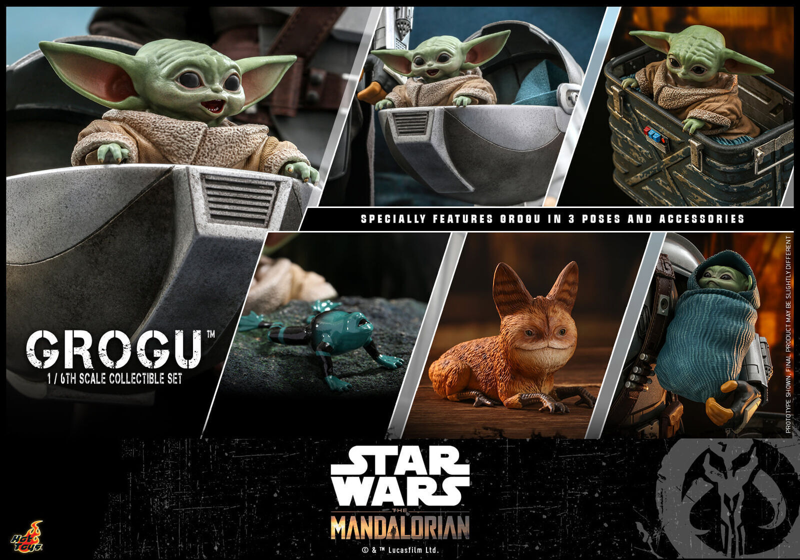 Hot Toys TMS043 Star Wars The Mandalorian Grogu 1/6 Action Figure