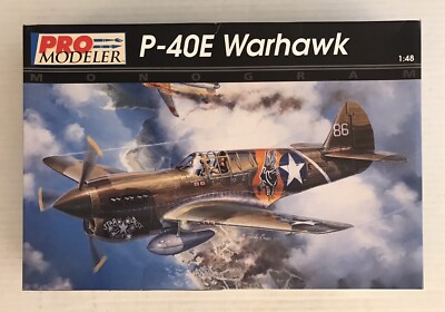 Revell Monogram Pro Modeler 1/48 P-40E Warhawk Plastic Model Kit 5921 NIOB 1995